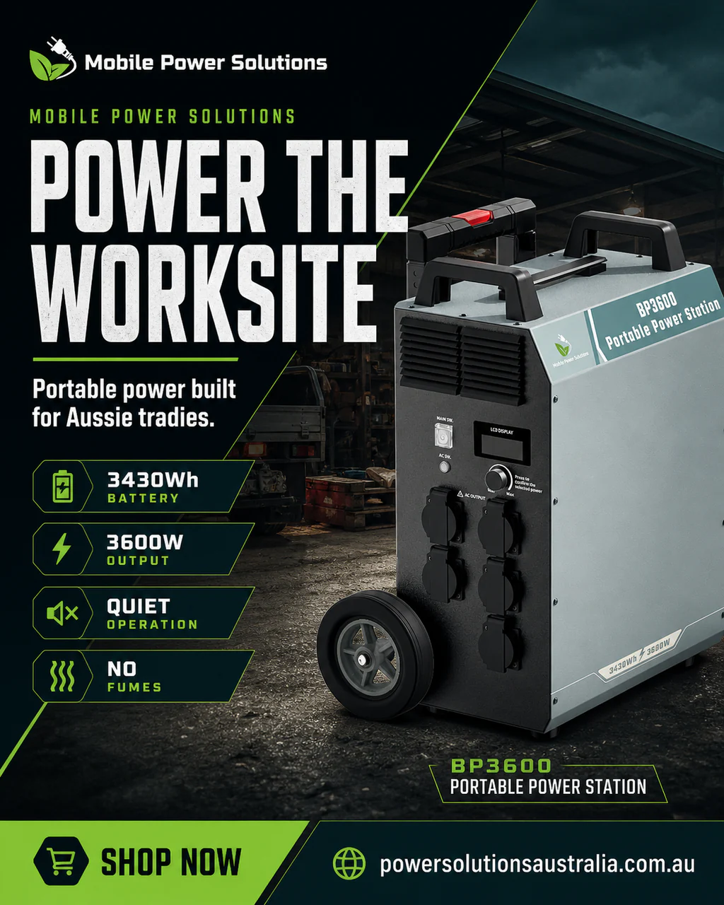 BP3600 Smart Mobile Power Station - view 1